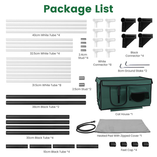 Waterproof Heated Cat House by luvipets