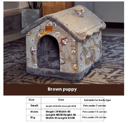 Foldable Dog House Pet Cat Bed Winter Dog by luvipets