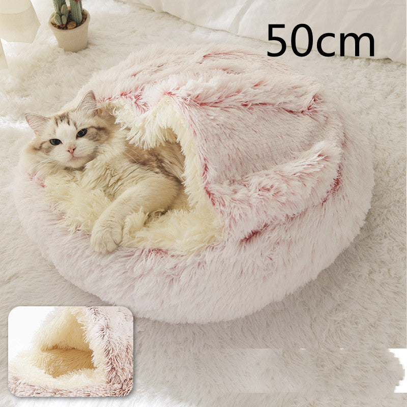 2 In 1 Dog And Cat Bed Pet Winter Bed by luvipets