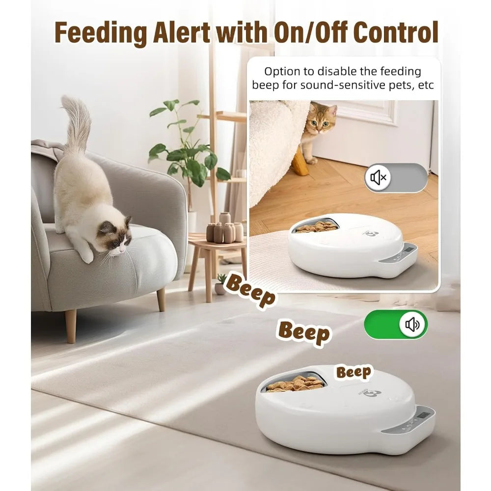 Battery-Operated Automatic Cat Feeder by luvipets