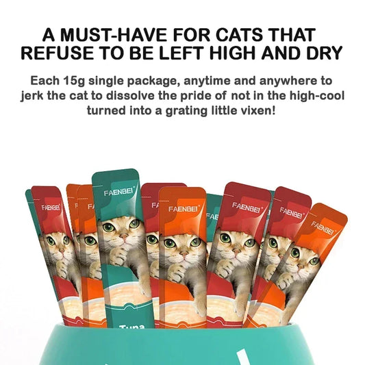 60 Pieces/Box Cat Snacks by luvipets