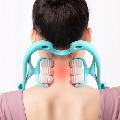 Multifunctional Manual Six-wheel Neck Massager (US Shipping only)