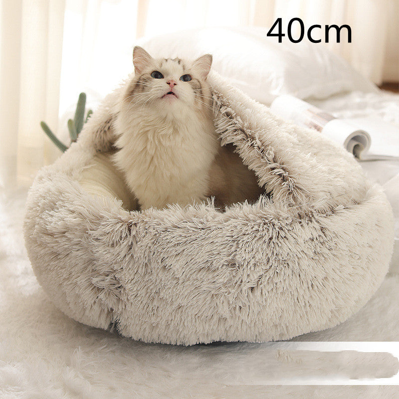 2 In 1 Dog And Cat Bed Pet Winter Bed by luvipets