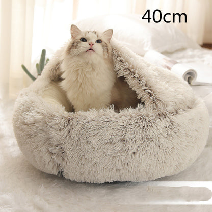 2 In 1 Dog And Cat Bed Pet Winter Bed by luvipets