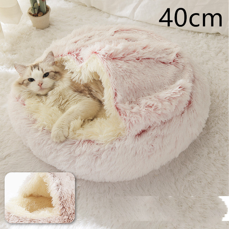 2 In 1 Dog And Cat Bed Pet Winter Bed by luvipets
