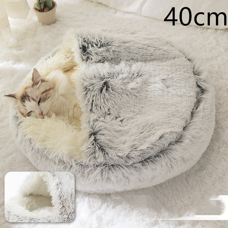 2 In 1 Dog And Cat Bed Pet Winter Bed by luvipets