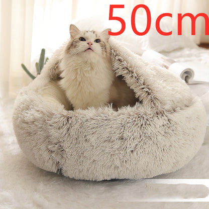 2 In 1 Dog And Cat Bed Pet Winter Bed by luvipets