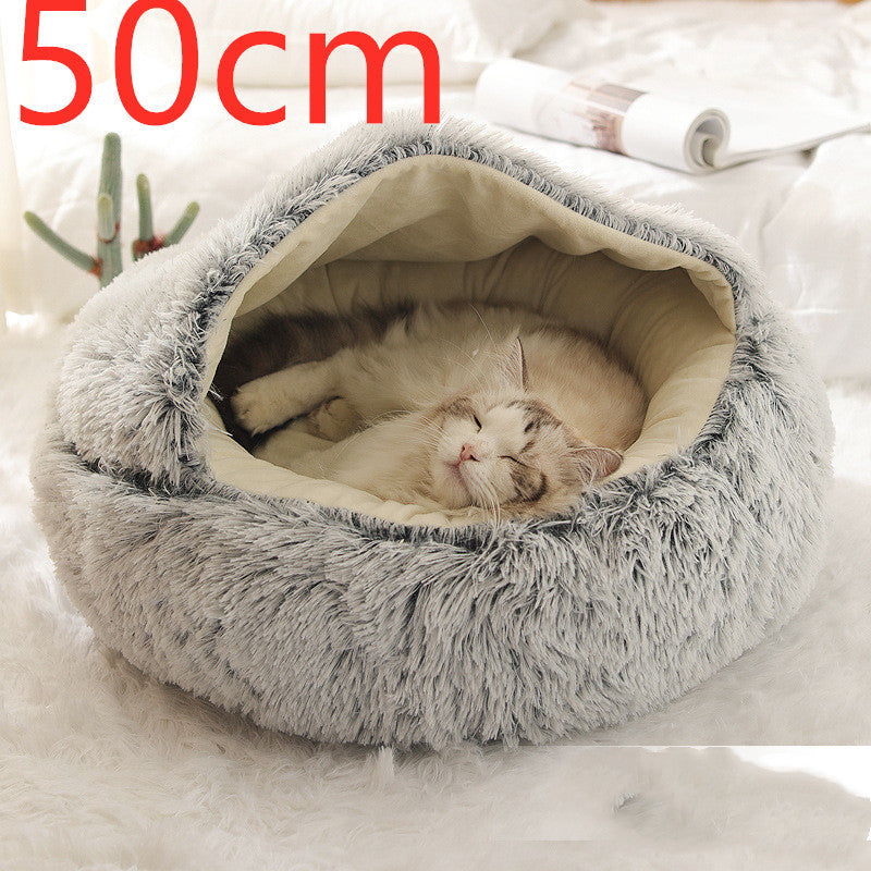 2 In 1 Dog And Cat Bed Pet Winter Bed by luvipets