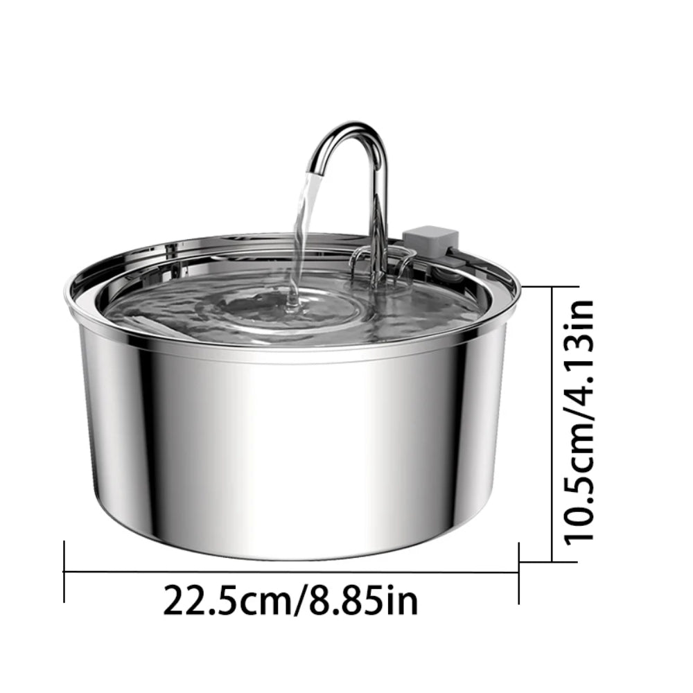 Stainless Steel Pet Water Feeder by luvipets