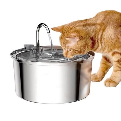 Stainless Steel Pet Water Feeder by luvipets
