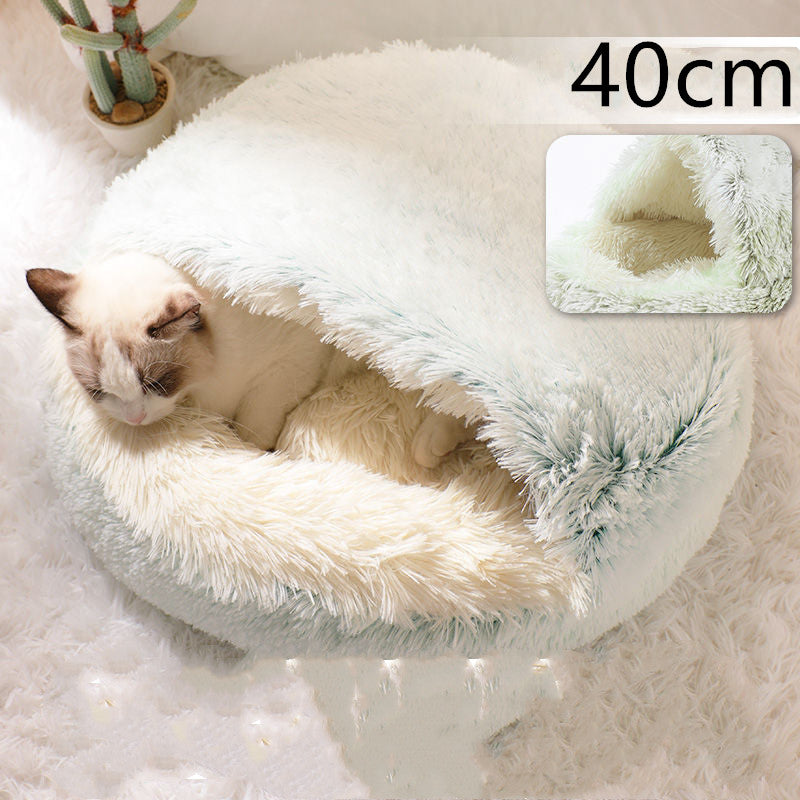2 In 1 Dog And Cat Bed Pet Winter Bed by luvipets