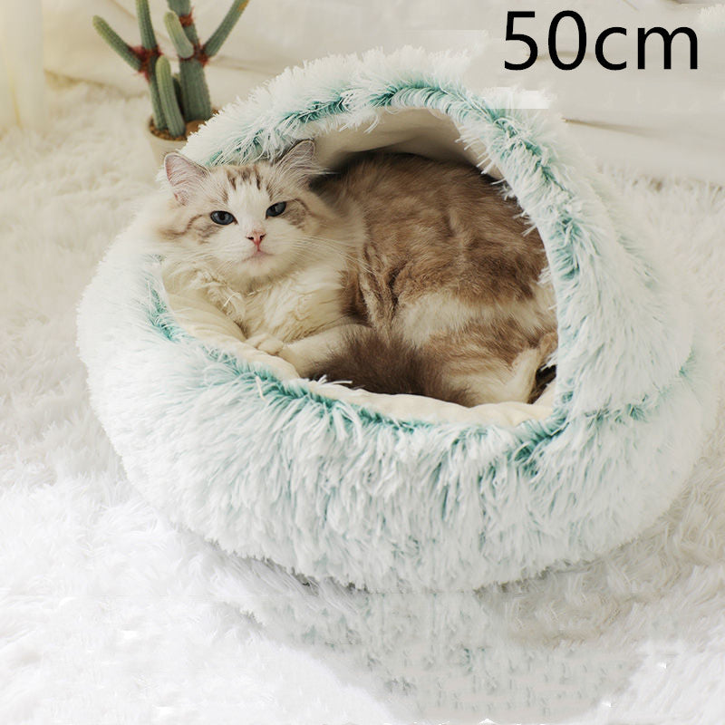 2 In 1 Dog And Cat Bed Pet Winter Bed by luvipets