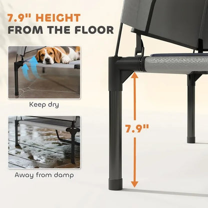 Elevated Dog Bed With Removable Canopy by luvipets