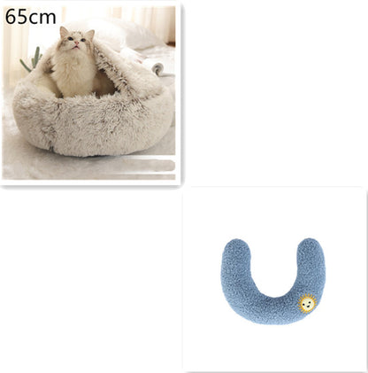 2 In 1 Dog And Cat Bed Pet Winter Bed by luvipets