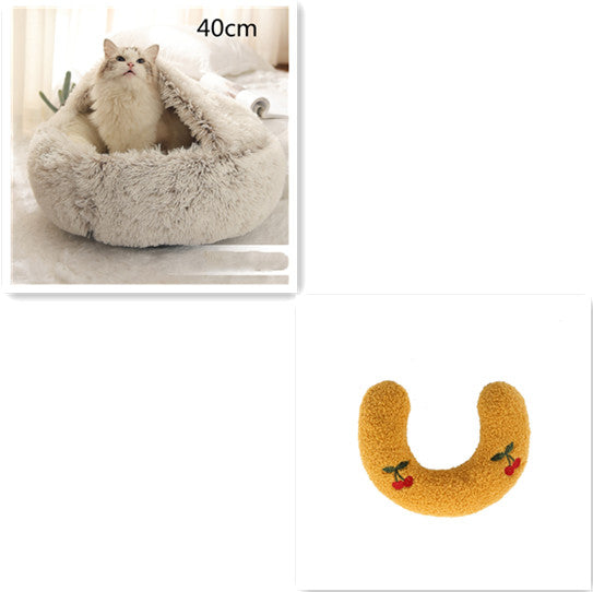 2 In 1 Dog And Cat Bed Pet Winter Bed by luvipets