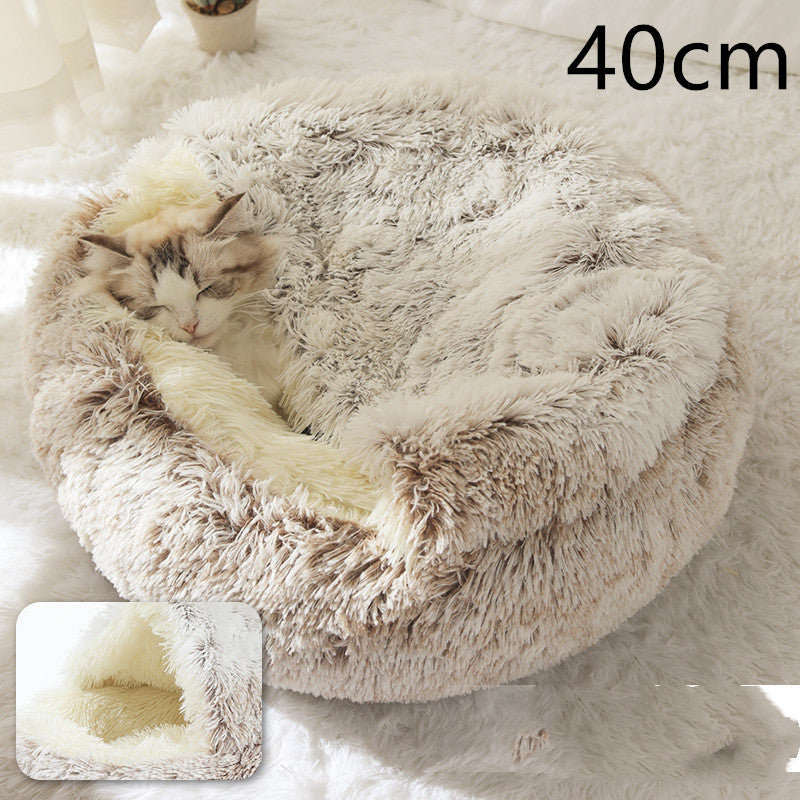2 In 1 Dog And Cat Bed Pet Winter Bed by luvipets