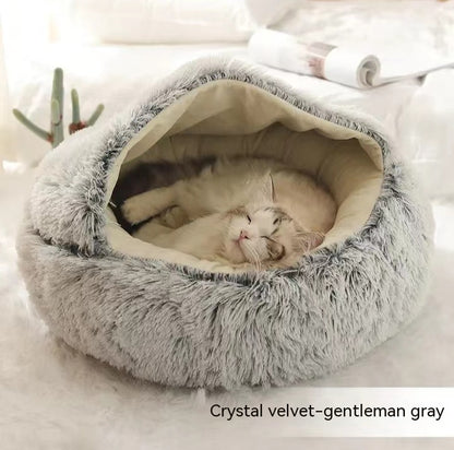 2 In 1 Dog And Cat Bed Pet Winter Bed by luvipets