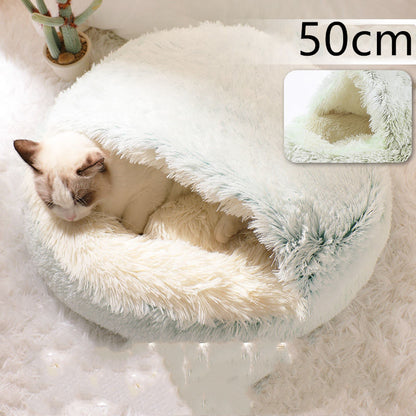 2 In 1 Dog And Cat Bed Pet Winter Bed by luvipets