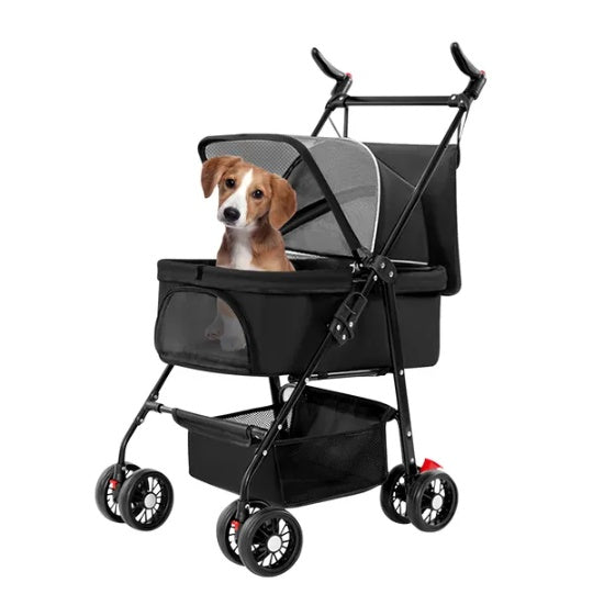 4 Wheels Pet Stroller Foldable Carrier by luvipets