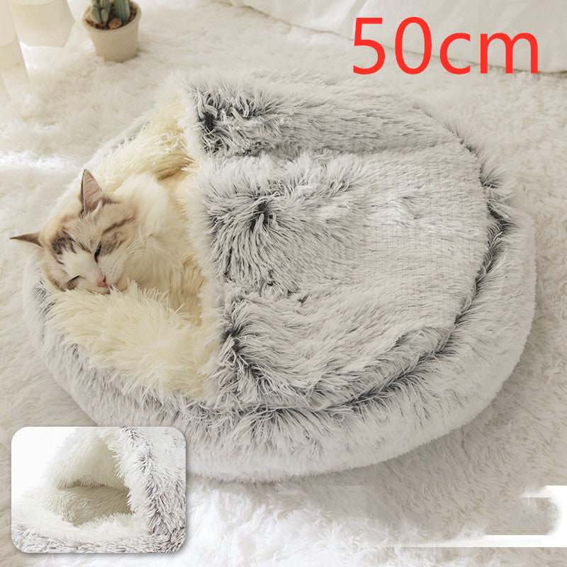 2 In 1 Dog And Cat Bed Pet Winter Bed by luvipets