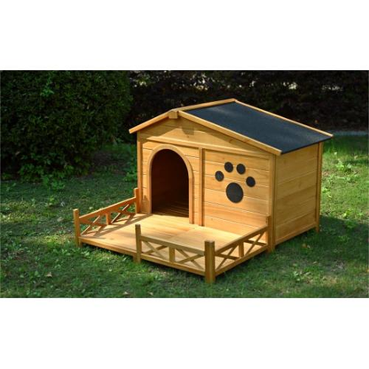 48 Wooden Dog House Outdoor With Porch