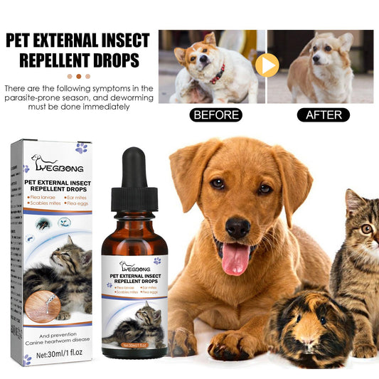 Pet External Deworming Drops For Cats And Dogs