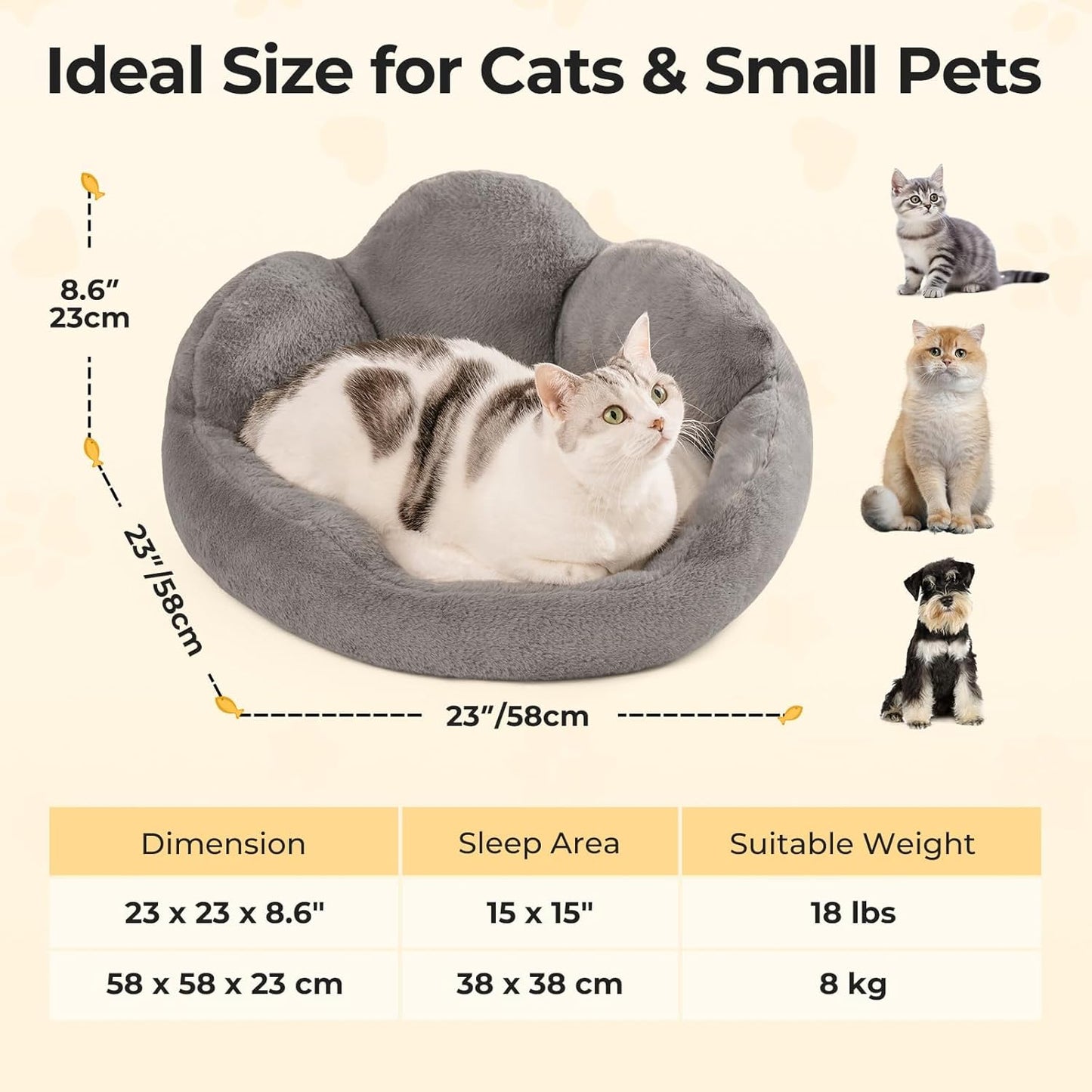 Cat Bed And Small Dog Bed by luvipets