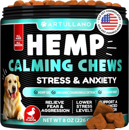 Hemp Calming Chews For Dogs by luvipets