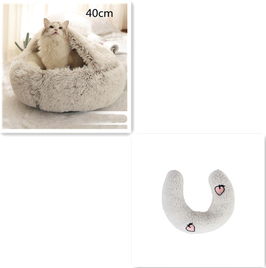2 In 1 Dog And Cat Bed Pet Winter Bed by luvipets