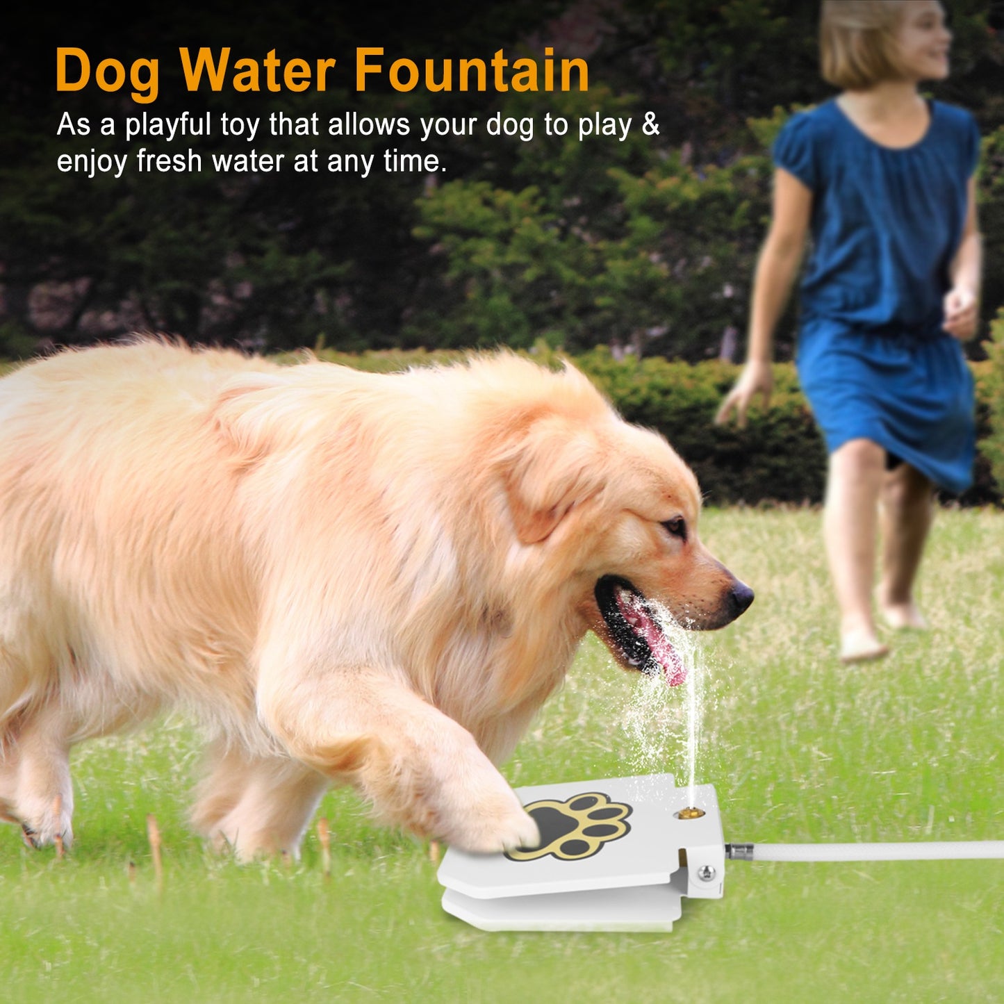 1Pc Dog Water Fountain Outdoor by luvipets