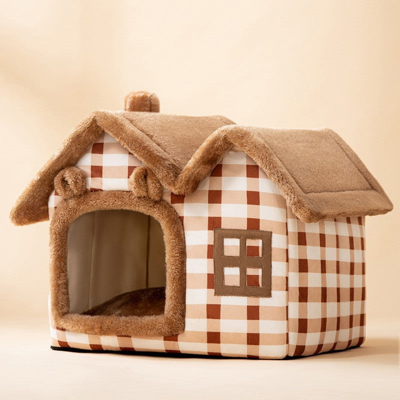Foldable Dog House Pet Cat Bed Winter Dog by luvipets