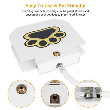 1Pc Dog Water Fountain Outdoor by luvipets