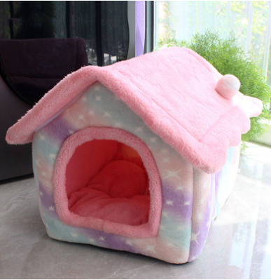 Foldable Dog House Pet Cat Bed Winterby luvipets