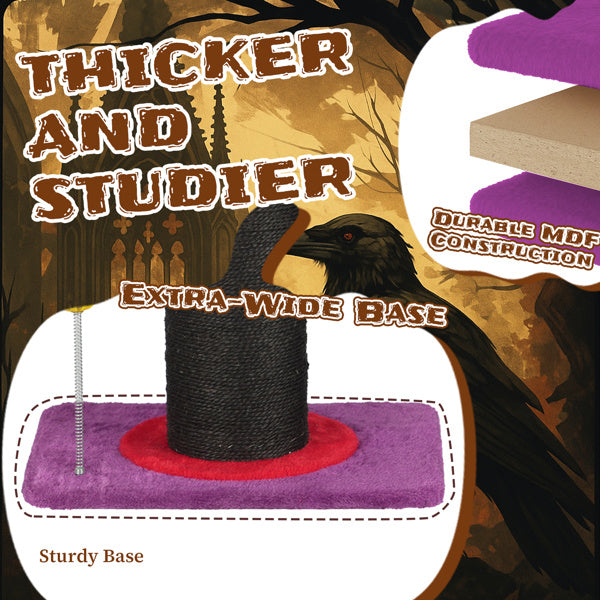 Cat Scratching Post With Spring Ball Toy by luvipets