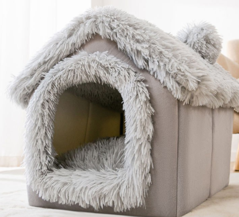 Foldable Dog House Pet Cat Bed Winterby luvipets