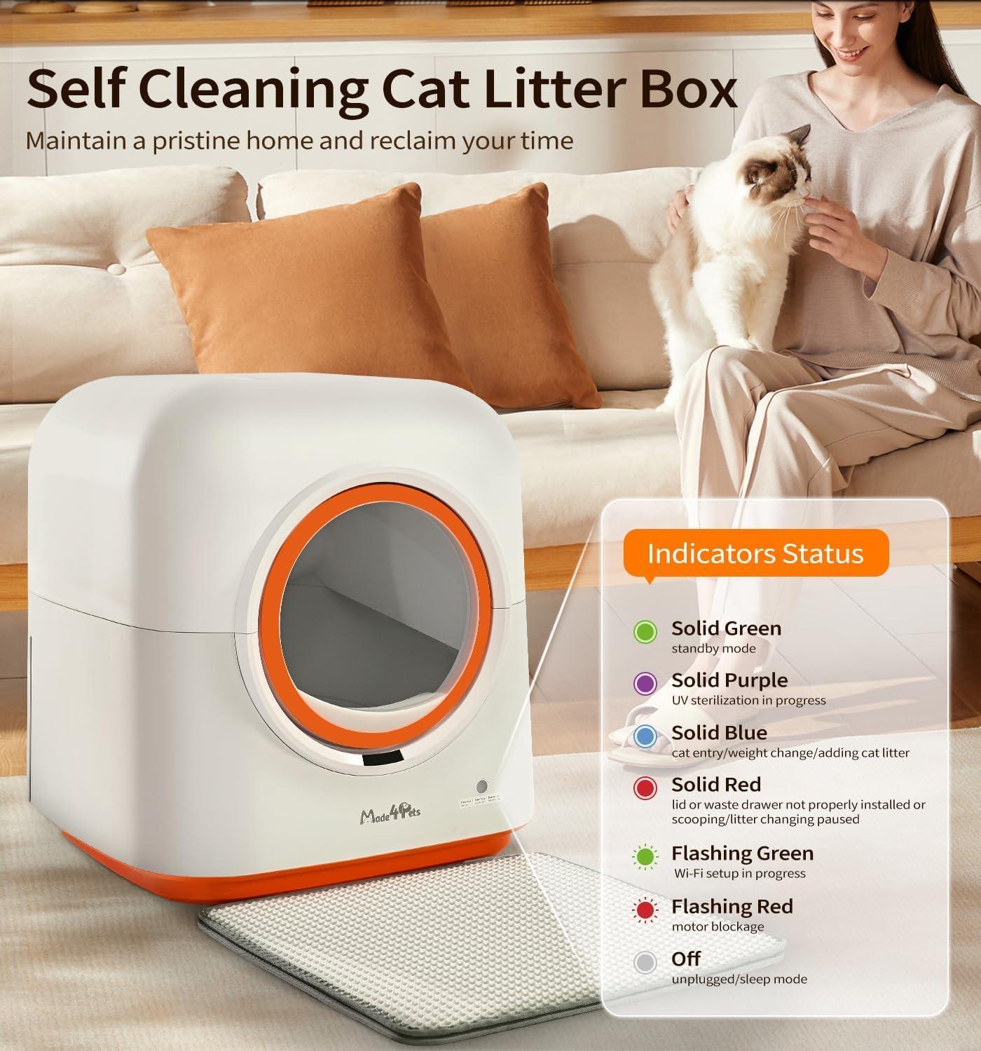 60L Automatic Cat Litter Box by luvipets