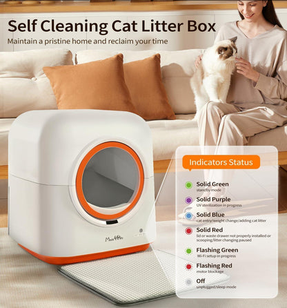 60L Automatic Cat Litter Box by luvipets