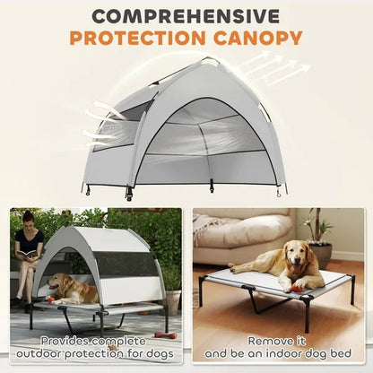 Elevated Dog Bed With Removable Canopy by luvipets