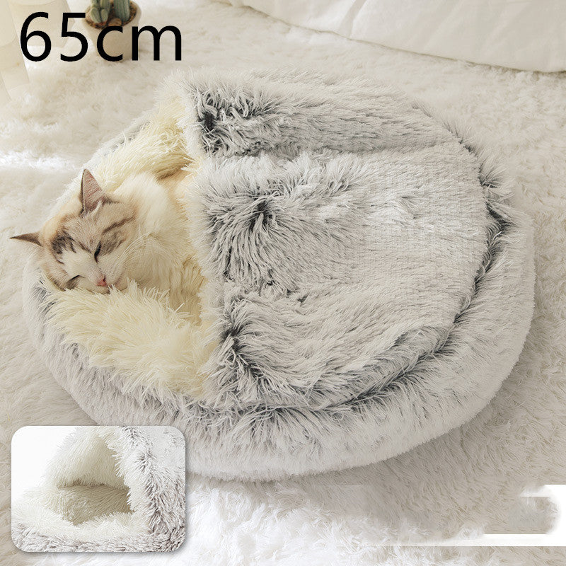 2 In 1 Dog And Cat Bed Pet Winter Bed by luvipets