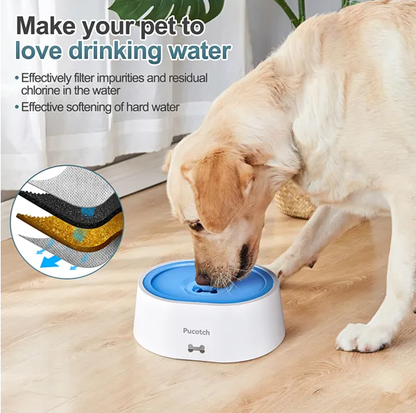Dog Water Bowl No Spill 2L by luvipets