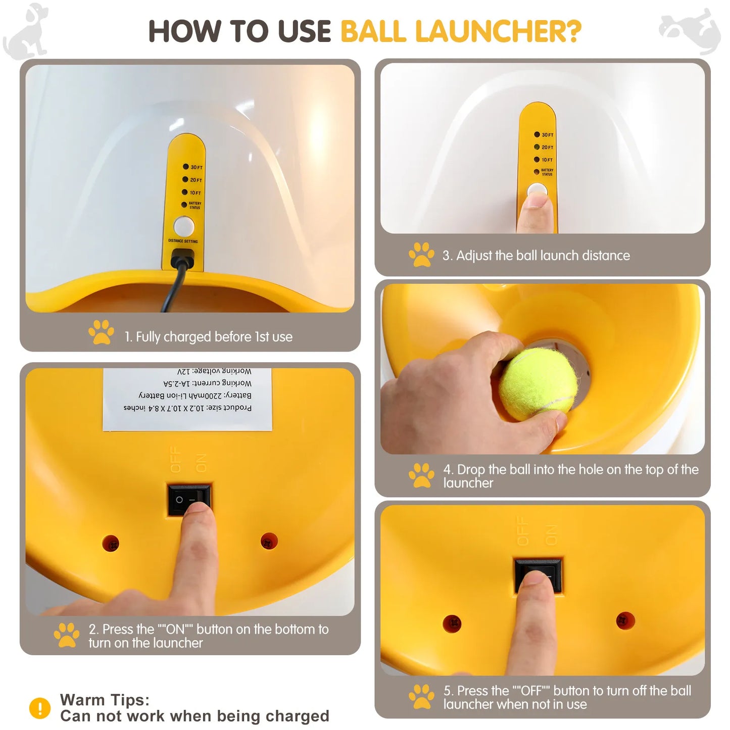 Automatic Tennis Ball Launcher by luvipets