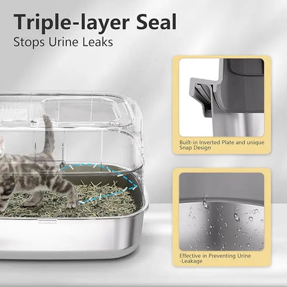 Wholesale Luxury 20L PP Plastic Smart Cat Litter by luvipets