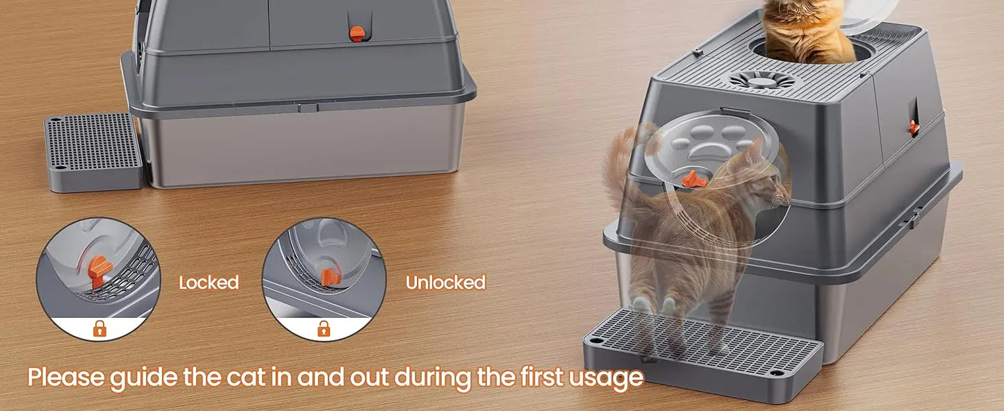 Wholesale Luxury 20L PP Plastic Smart Cat Litter by luvipets