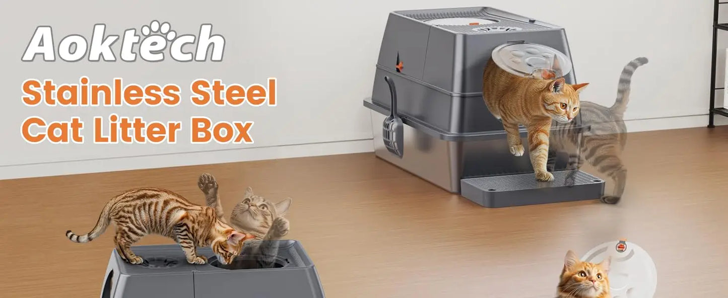 Wholesale Luxury 20L PP Plastic Smart Cat Litter by luvipets