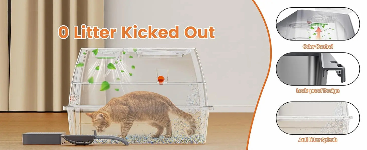 Wholesale Luxury 20L PP Plastic Smart Cat Litter by luvipets