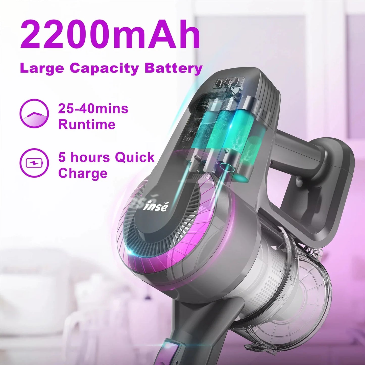 Vacuum Cleaner 20Kpa Ultra 6 in 1 by luvipets (US Shipping only)