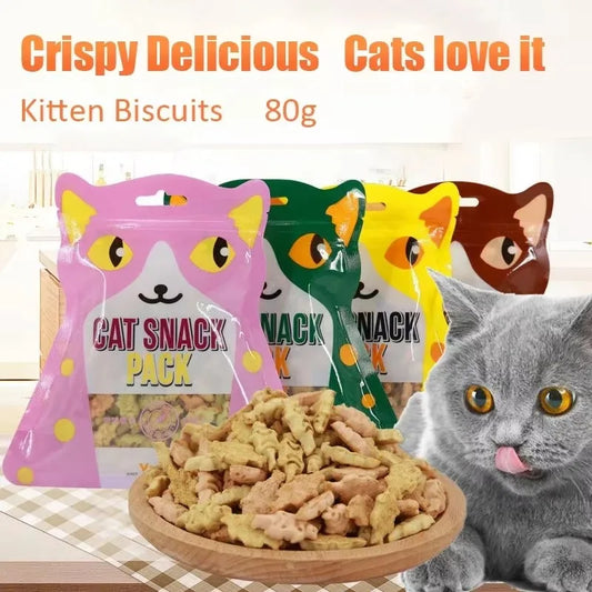 Cat Biscuits Salmon Snacks by luvipets