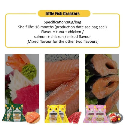 Cat Biscuits Salmon Snacks by luvipets