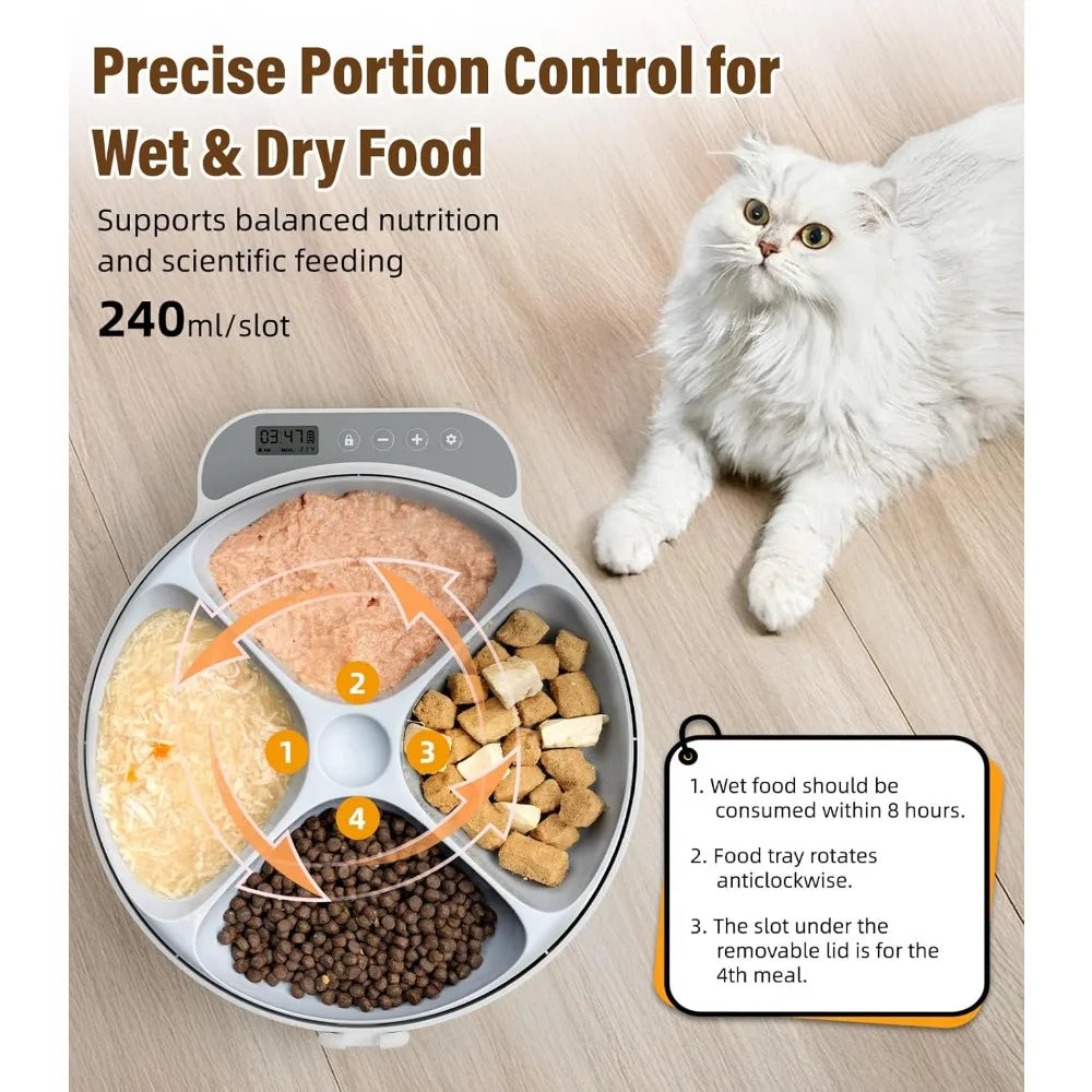 Battery-Operated Automatic Cat Feeder by luvipets