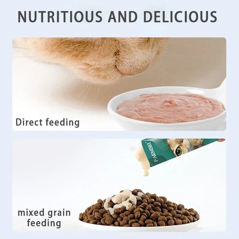 60 Pieces/Box Cat Snacks by luvipets